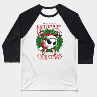 Christmas Jack Skellington Baseball T-Shirt